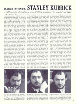 <b>Интервью Стэнли Кубрика журналу Playboy</b>